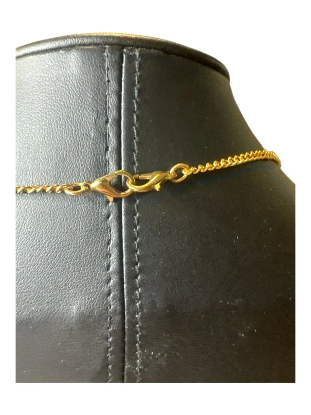 Vintage Gold Tone Tassel Pendant Necklace – 24 Inch Chain – Filigree Bead Drop